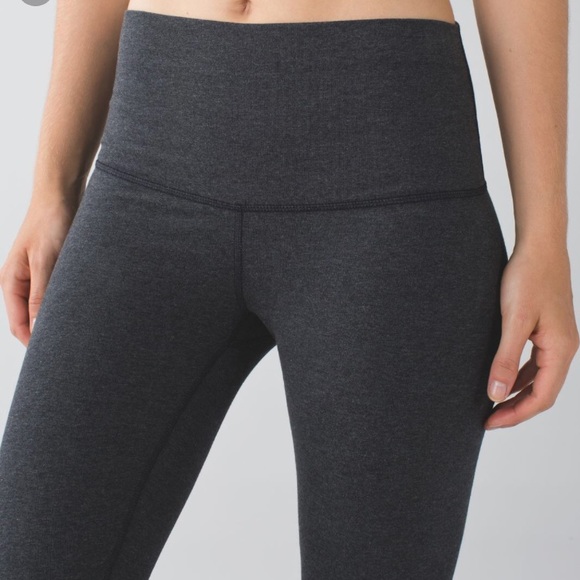 Lululemon high waist cotton wunder under dark grey - Picture 2 of 3